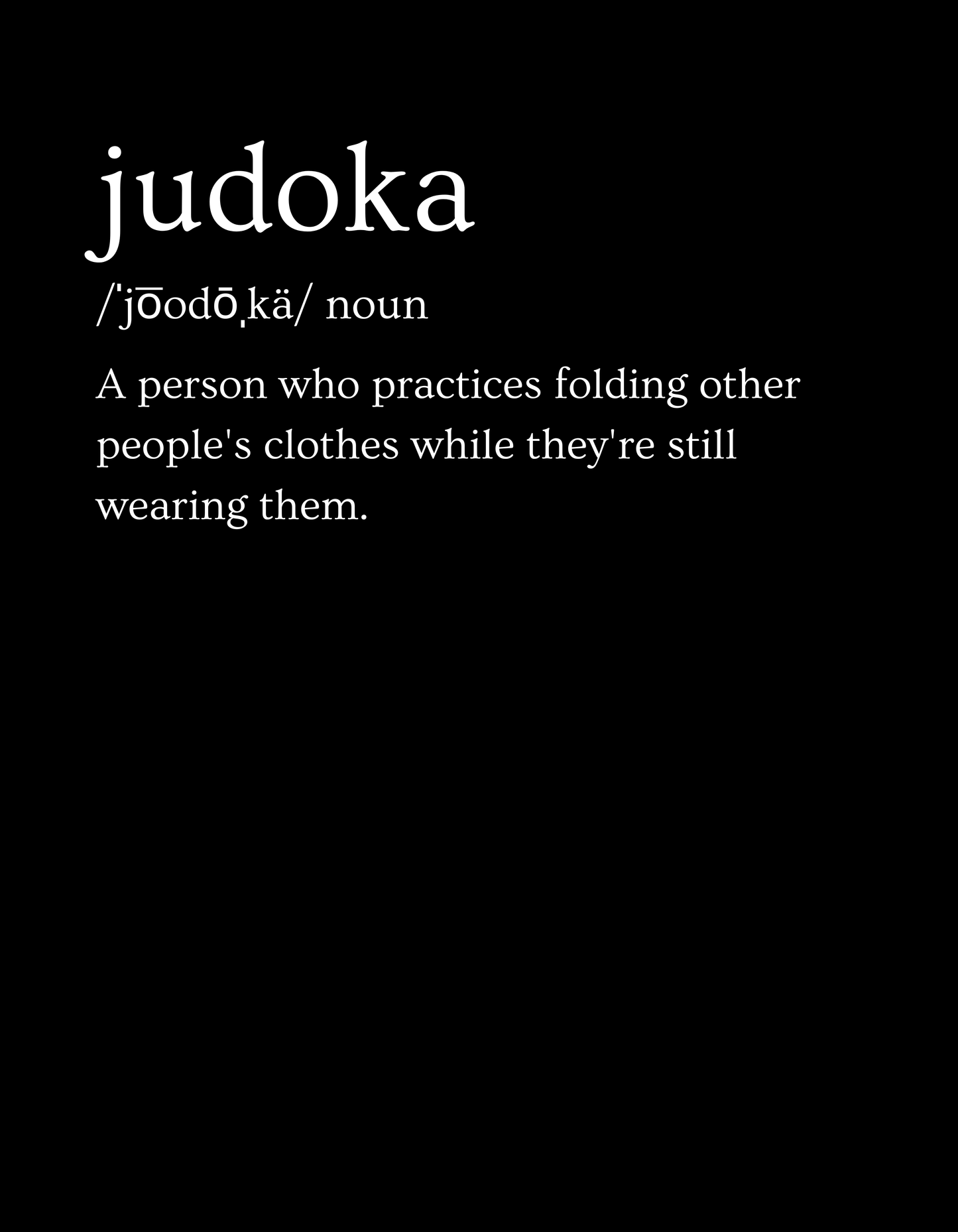 Camiseta de definición de Judoka